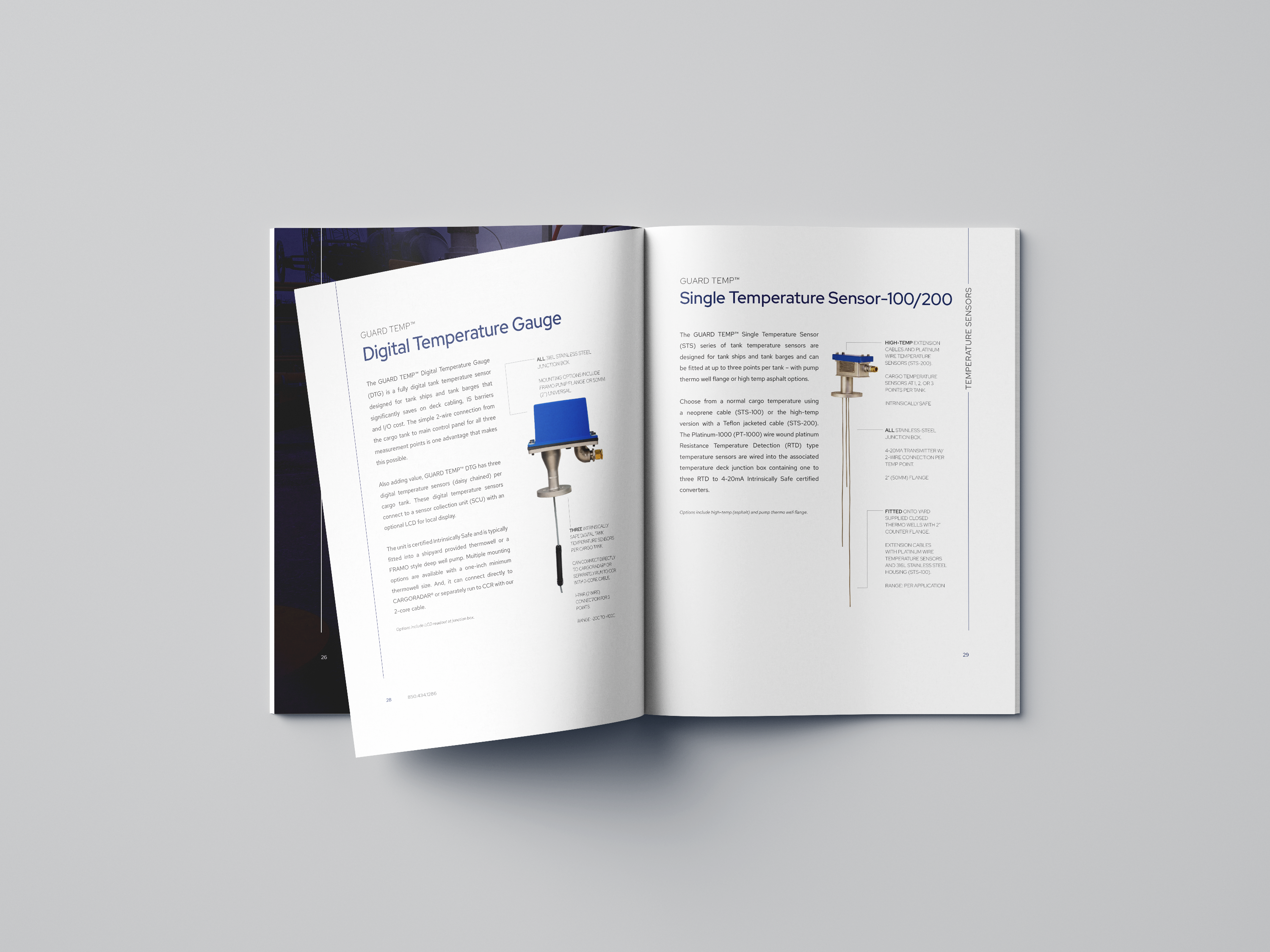 A mockup of the Bergan Marine Systems catalog