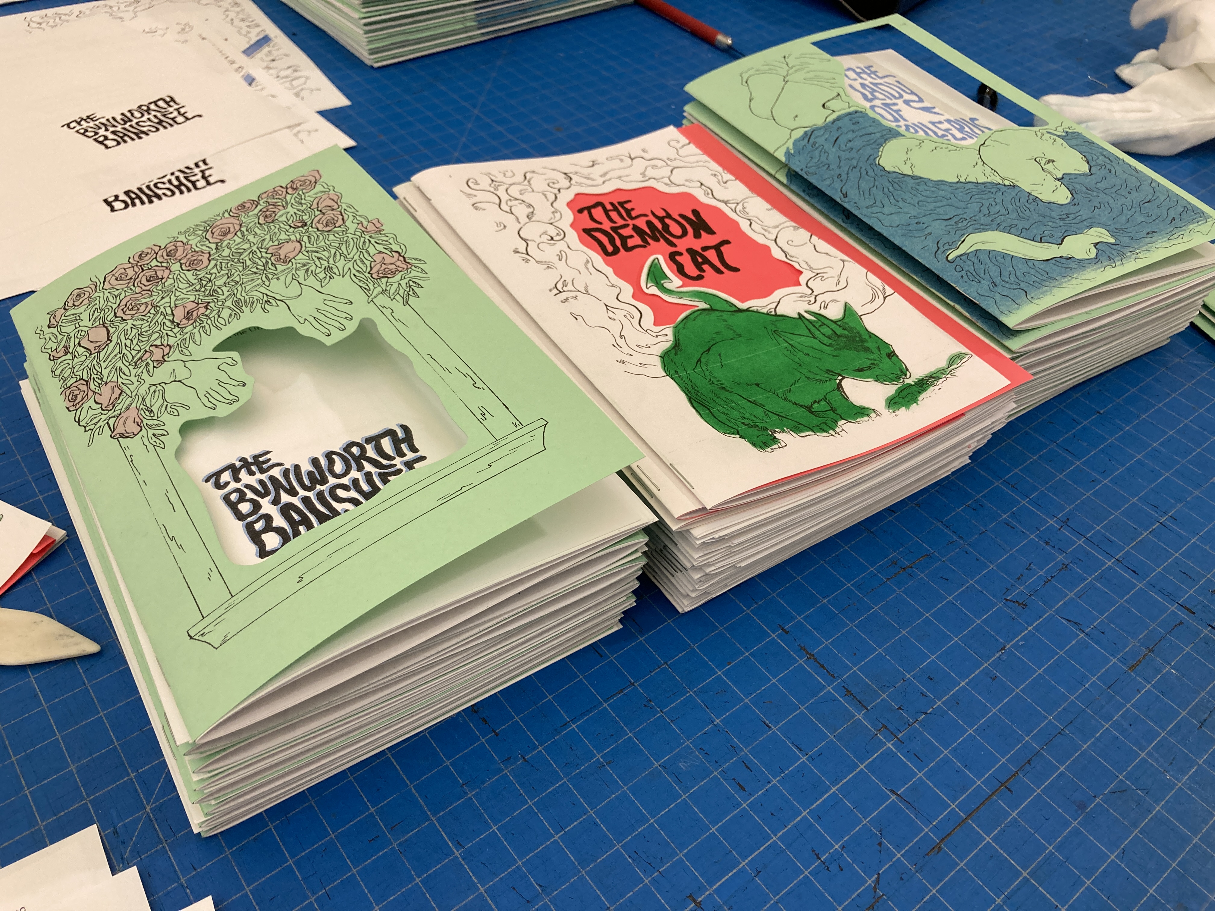 A collection of zines about Irish fairy tales.