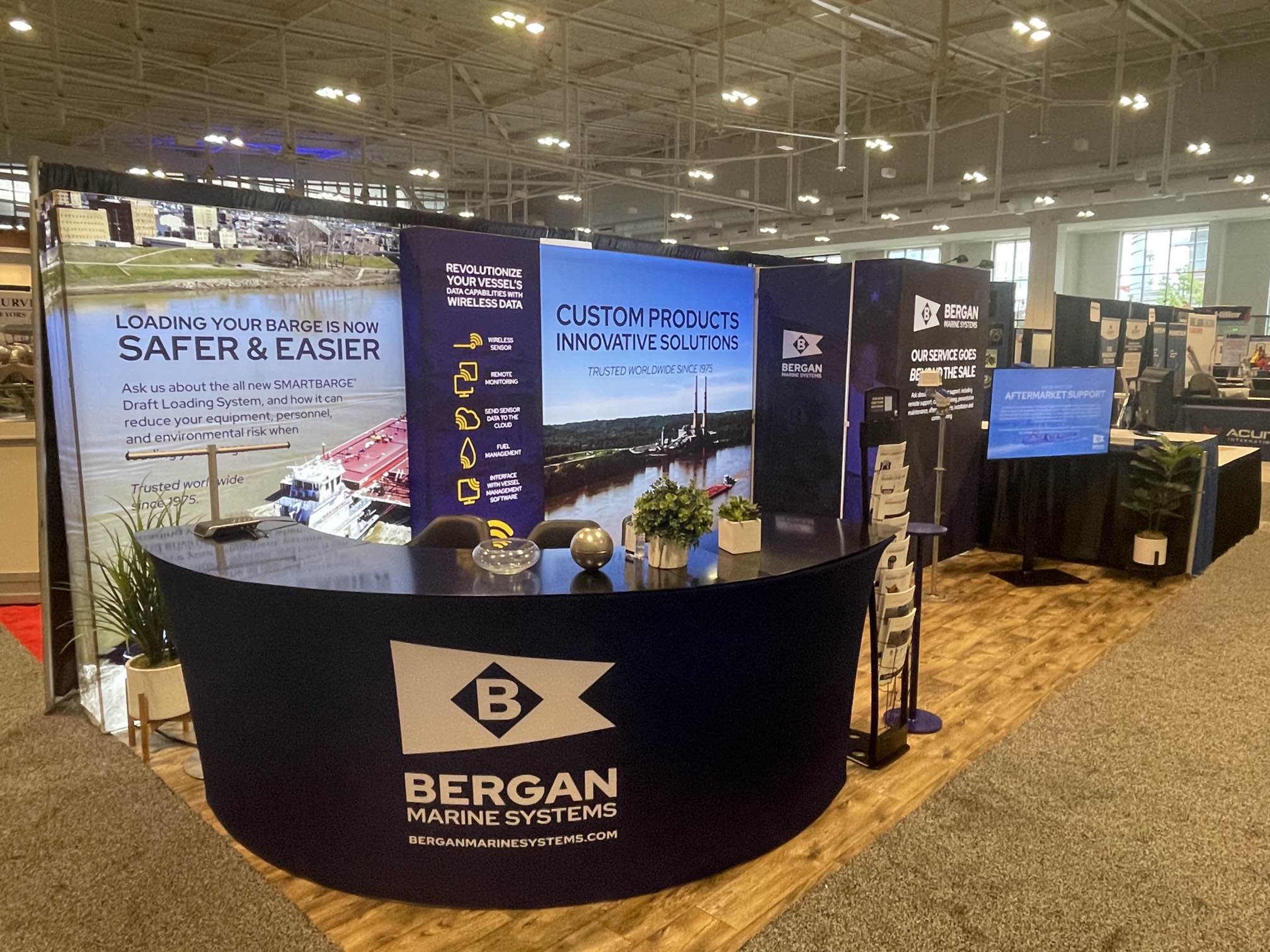 A 10 x 20 tradeshow booth
