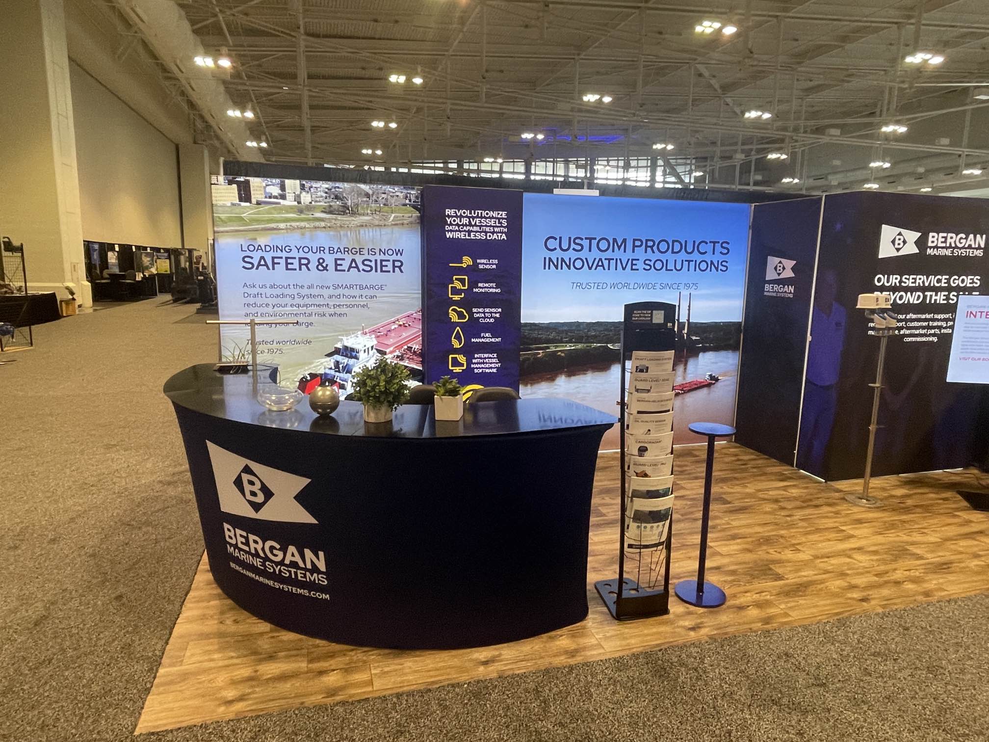 Trade Show Booth for Bergan Marine Systems at IMX 3