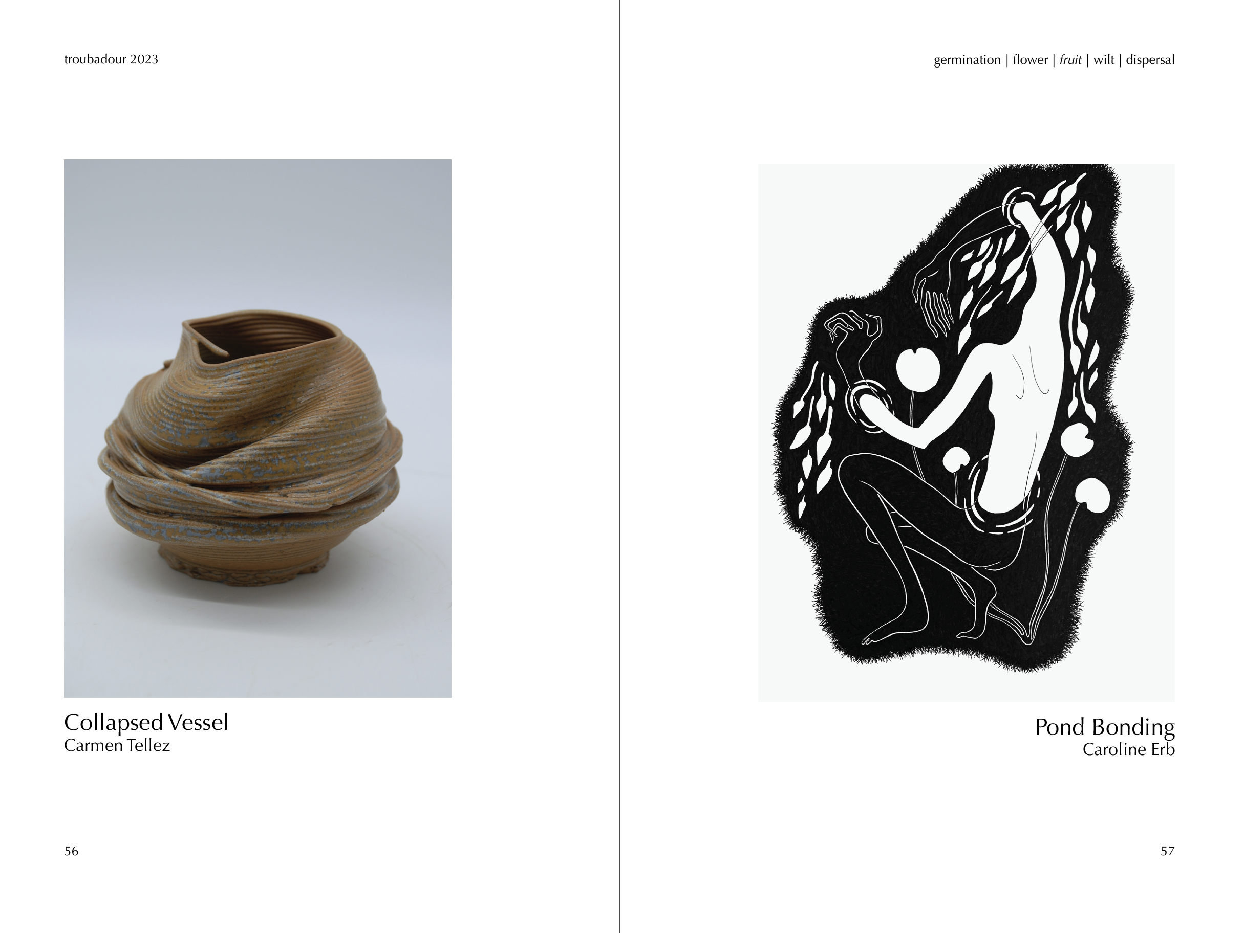A page from Troubadour featuring art