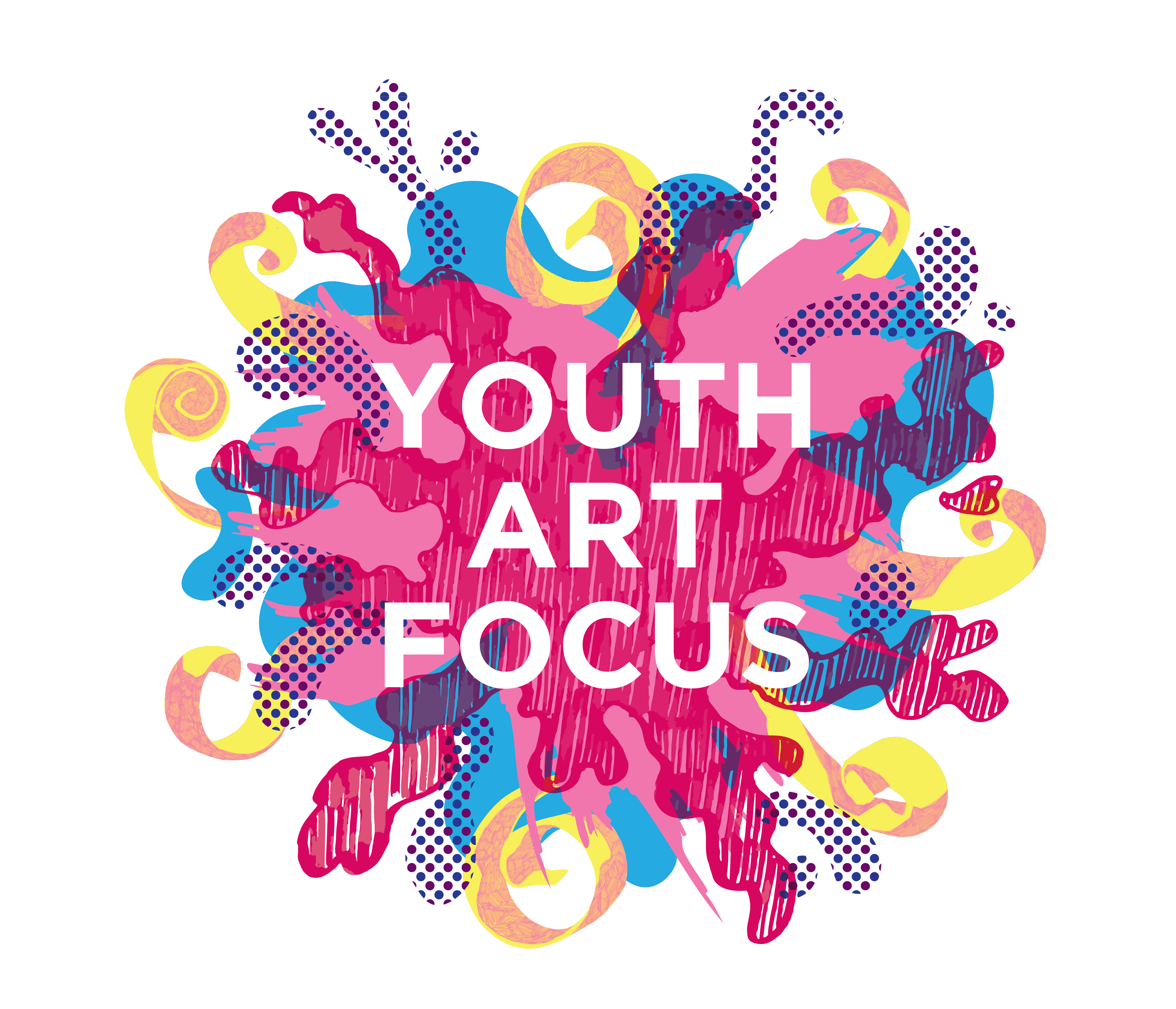 A graphic for the Youth Art Focus exhibition.